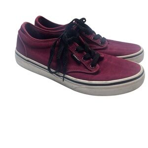 Boys Vans Shoes Atwood Burgandy size 4
